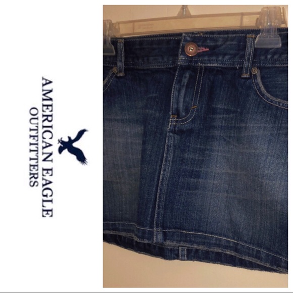 American Eagle Outfitters Dresses & Skirts - AEO Bejeweled Denim Mini Skirt 💗💎